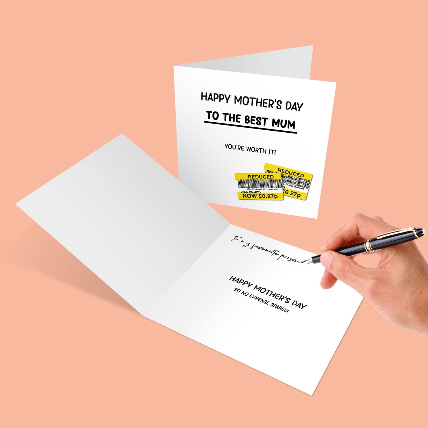 Giftinghouse Funny Mothers Day cards for mum - Rude Mother’s Day card from daughter, son - Luxury Eco-friendly Greeting card for presents