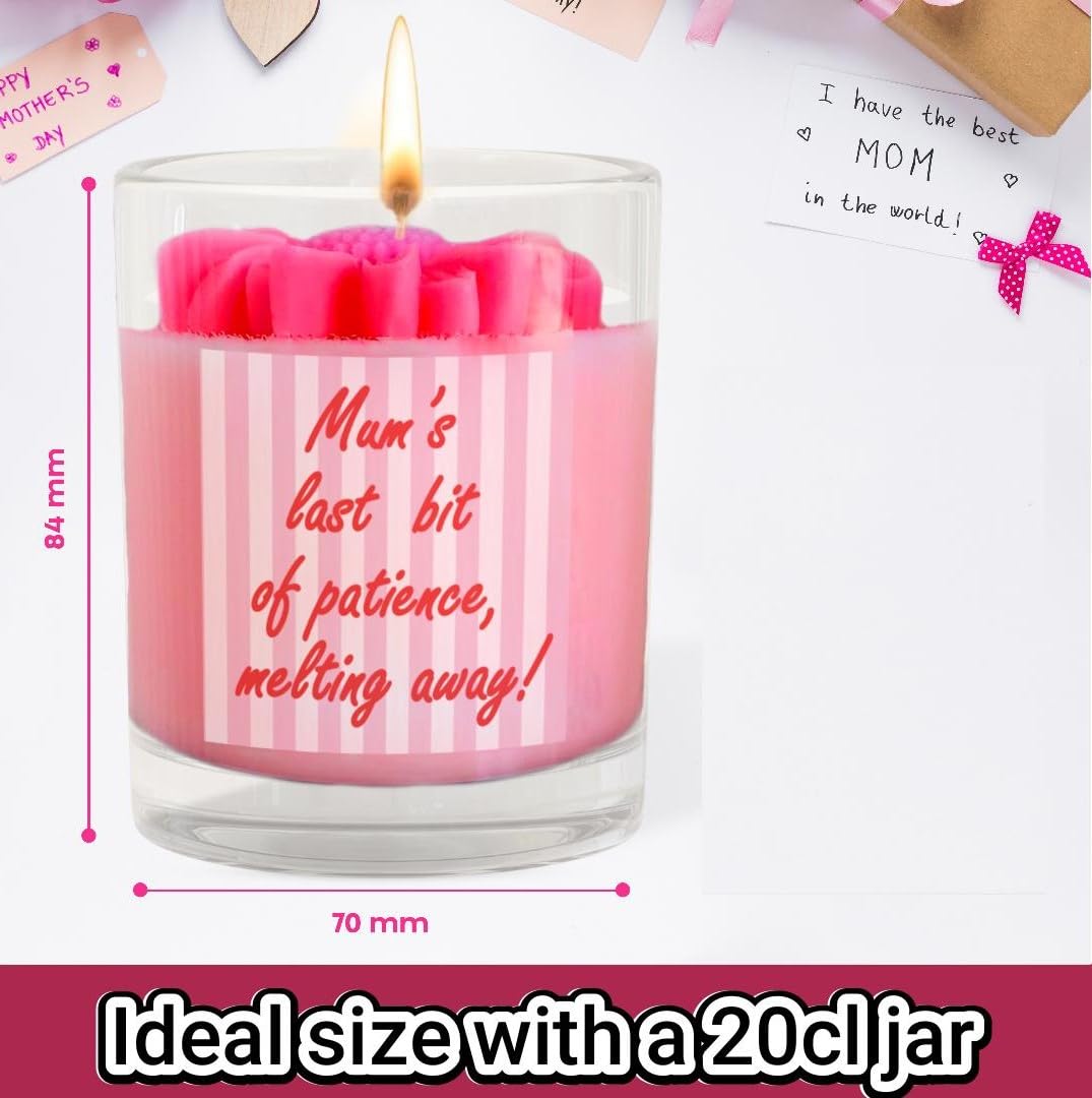 Mothers Day Candles Gifts for Mum from Daughter or Son – Lavender Lush Soy Scented Candle with Humorous Message – Thoughtful Birthday, Christmas, or Mother’s Day Gift – Present for Mum Birthday Gifts