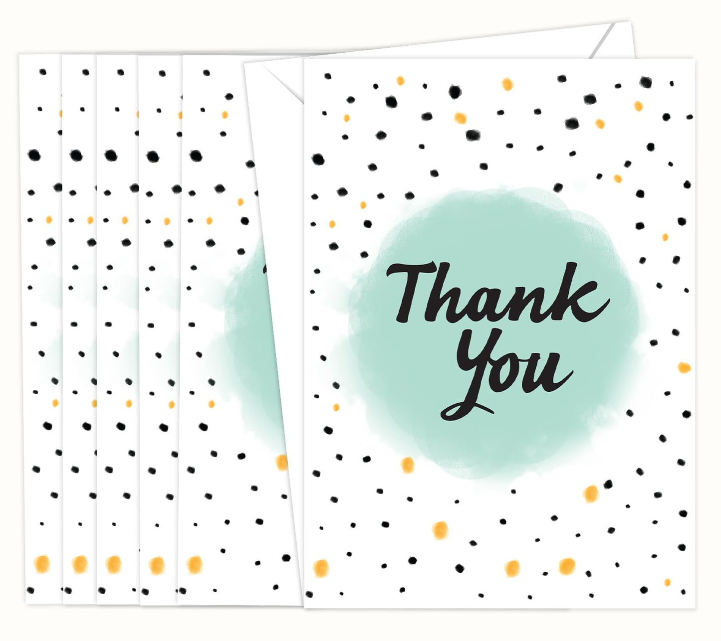 10 Thank You Cards Multipack with Envelopes - Greeting Cards for Teachers, kids - Fully recyclable and Eco-friendly cards - 300 GSM - Made in UK.