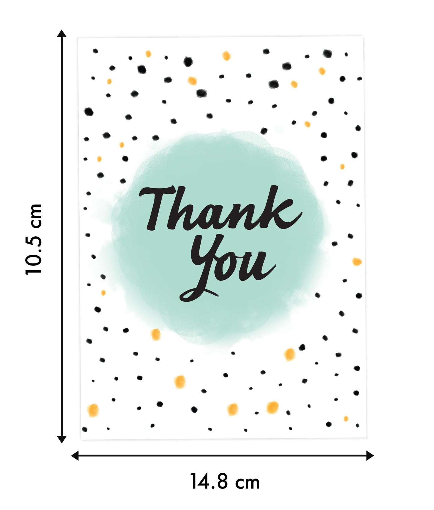 10 Thank You Cards Multipack with Envelopes - Greeting Cards for Teachers, kids - Fully recyclable and Eco-friendly cards - 300 GSM - Made in UK.