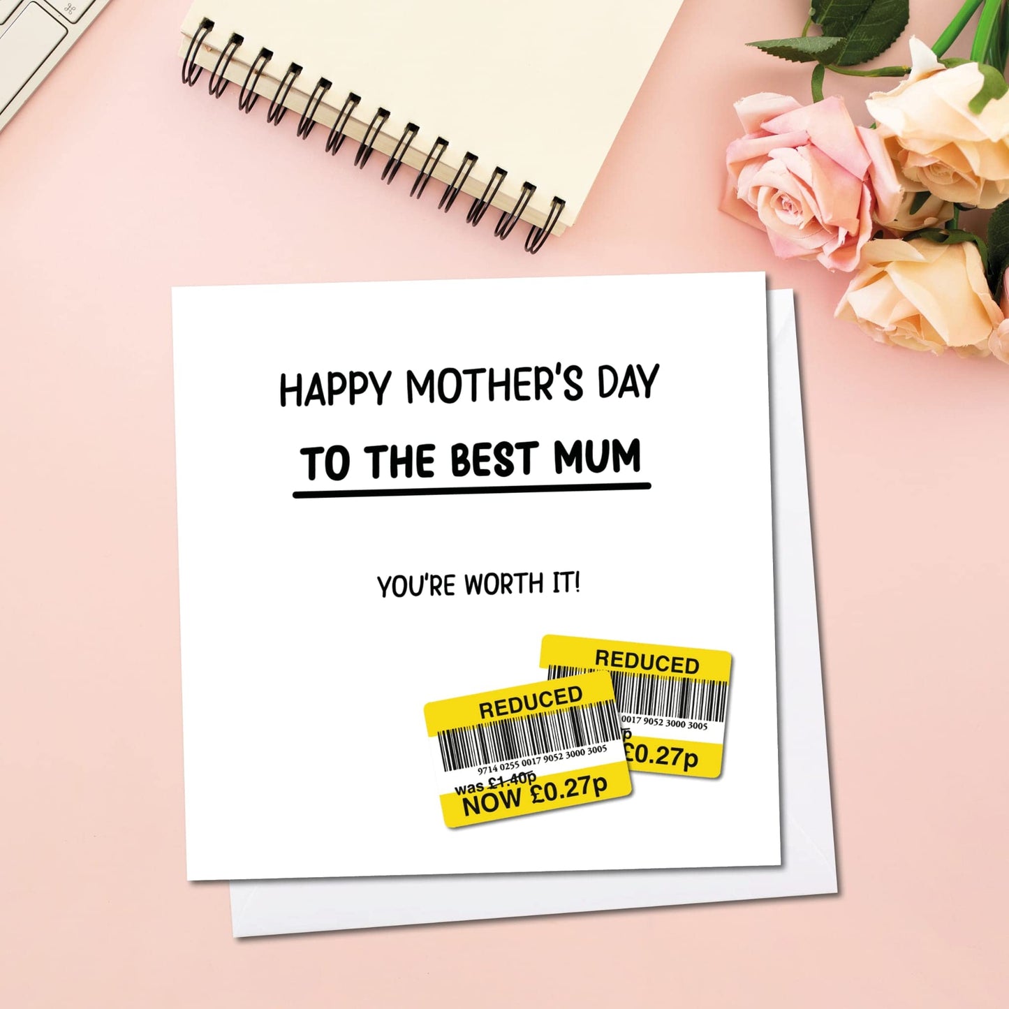 Giftinghouse Funny Mothers Day cards for mum - Rude Mother’s Day card from daughter, son - Luxury Eco-friendly Greeting card for presents