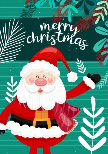 12 Xmas Cards Packs - Christmas Cards Multipack 2024 - Kids Christmas Cards with Red envelopes - Santa Christmas cards - MADE IN UK.