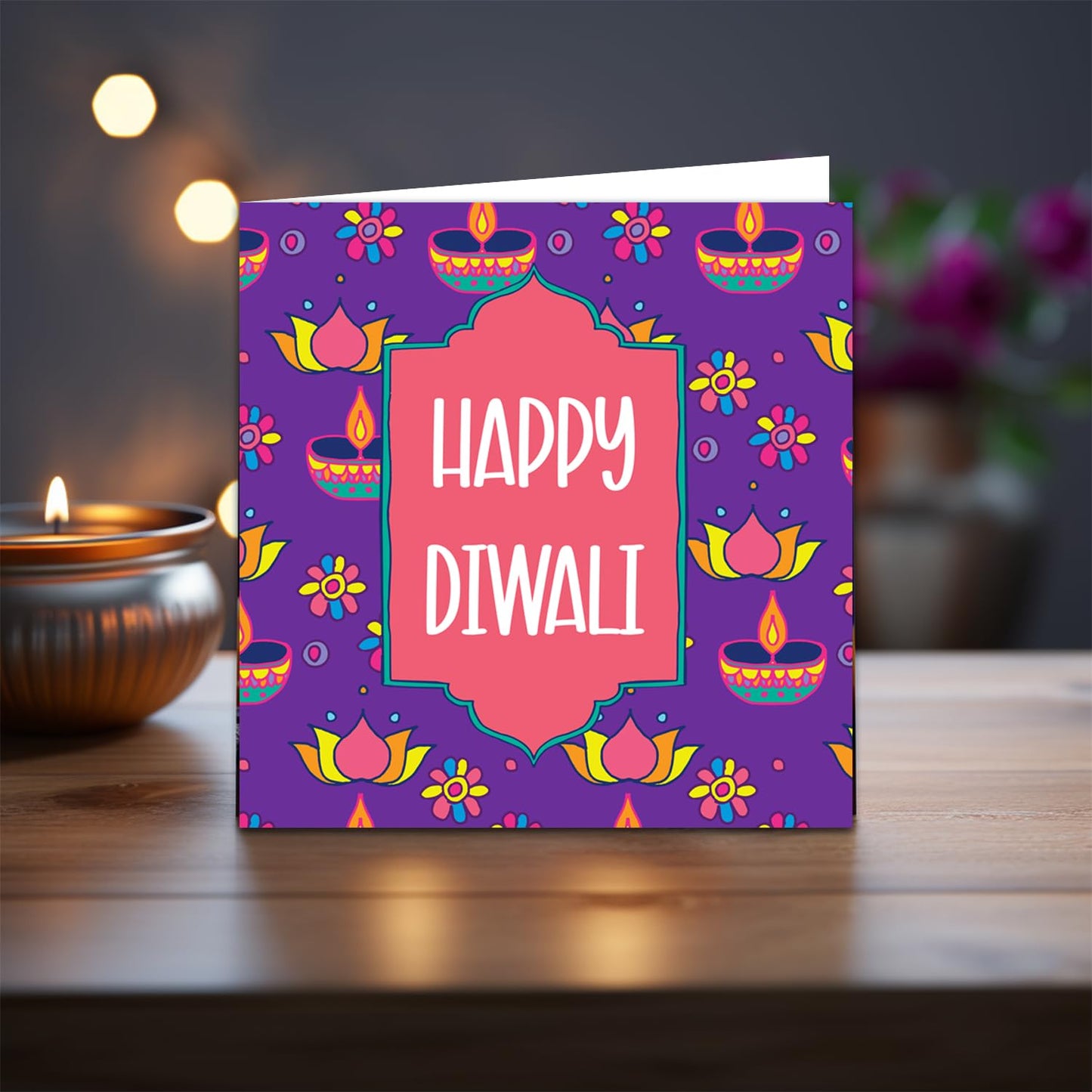 Giftinghouse Premium Diwali Cards 8/16 Multipack with Envelopes - Happy Diwali Cards ā Eco-friendly Greeting Cards with Red Envelopes for decorations, family, friends