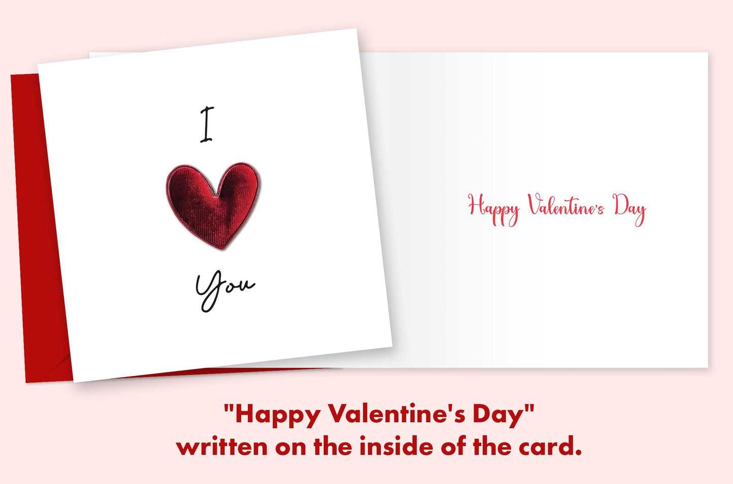 Giftinghouse 3d Valentines Card with Luxury Wax Seal and Envelope - Valentine's Day Cards for husband, wife, him, girlfriend, boyfriend - Anniversary card I love you - Eco-friendly