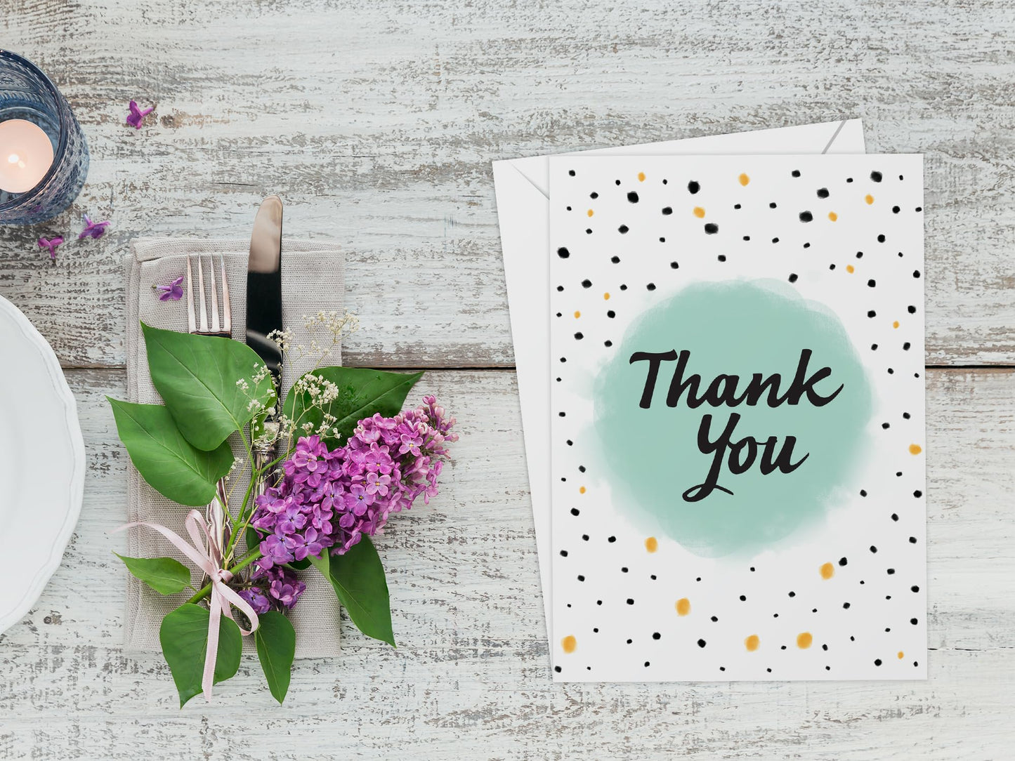 10 Thank You Cards Multipack with Envelopes - Greeting Cards for Teachers, kids - Fully recyclable and Eco-friendly cards - 300 GSM - Made in UK.