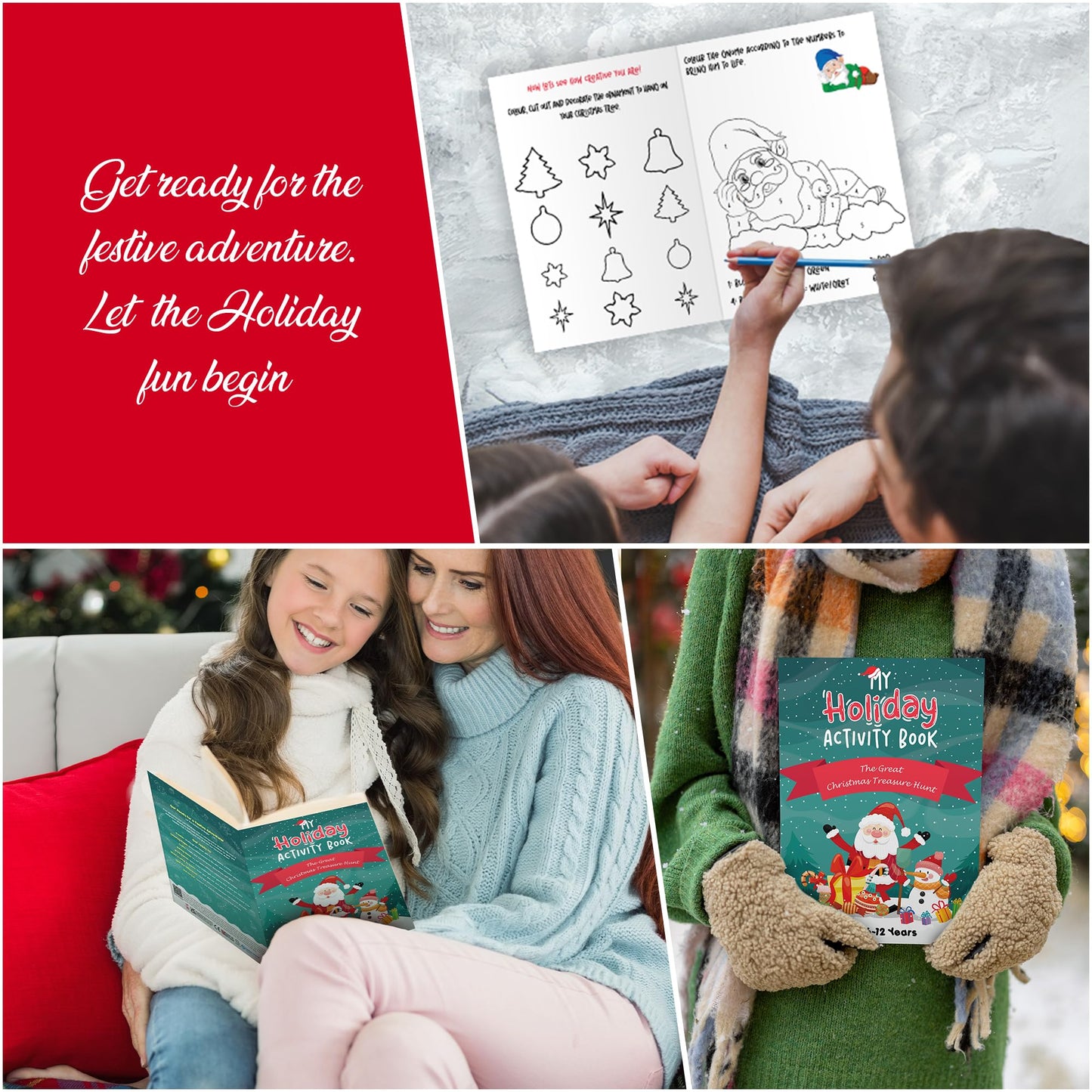 Christmas Activity Book for Kids with Fun Colouring Pages - A Children’s Christmas Activity Colouring Book with Fun Mazes, Puzzles, Cookie Decorating, Games, Colouring Pages and Santa’s Special Notes