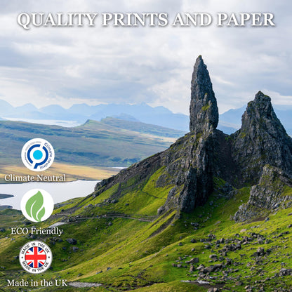 2025 Calendar - UK Landscapes Wall Calendar 2025 UK, A4 Month-to-View (Jan 2025 - Dec 2025) - Eco-Friendly, A3 When Open, Made in the UK