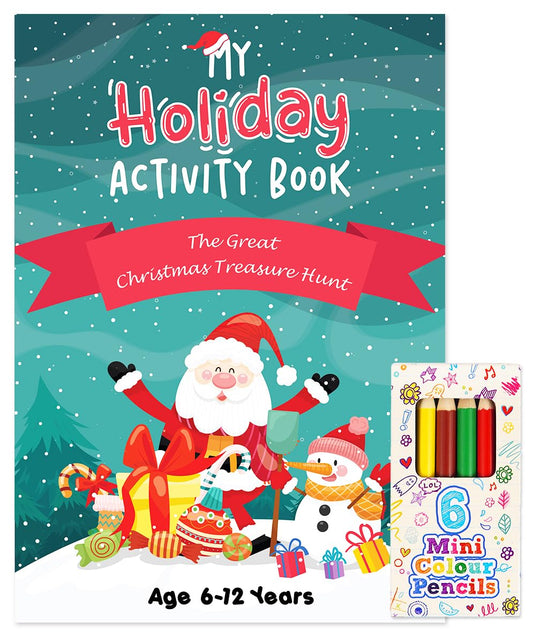 Christmas Activity Book for Kids with Fun Colouring Pages - A Children’s Christmas Activity Colouring Book with Fun Mazes, Puzzles, Cookie Decorating, Games, Colouring Pages and Santa’s Special Notes