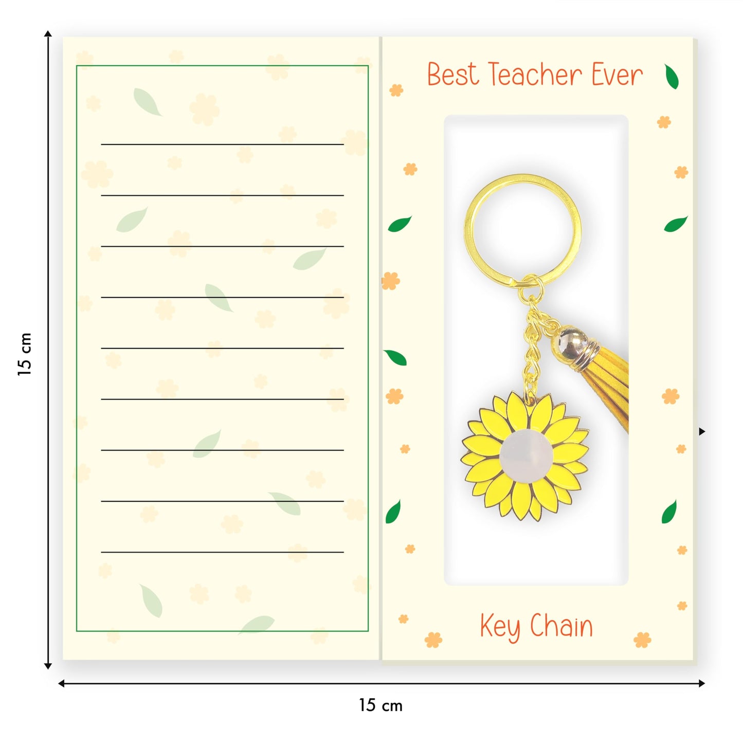 Giftinghouse 3 Pcs Thank You Teacher Gifts for Women and Men - 'Thank You for Helping Me Grow' Gift Box with Keyring - Best Nursery Teacher Appreciation Gift - Made in the UK