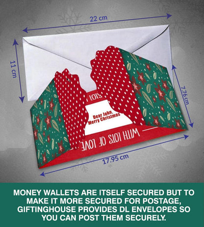 Giftinghouse Christmas Money Wallets for Cash Gifts - 4/12/24 Christmas Greeting Cards Pack with envelopes - Cash Gifts for Xmas eco-Friendly for Family, Friends, Kids and Decorations.