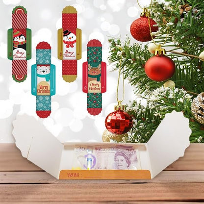 Giftinghouse Christmas Money Wallets for Cash Gifts - 4/12/24 Christmas Greeting Cards Pack with envelopes - Cash Gifts for Xmas eco-Friendly for Family, Friends, Kids and Decorations.