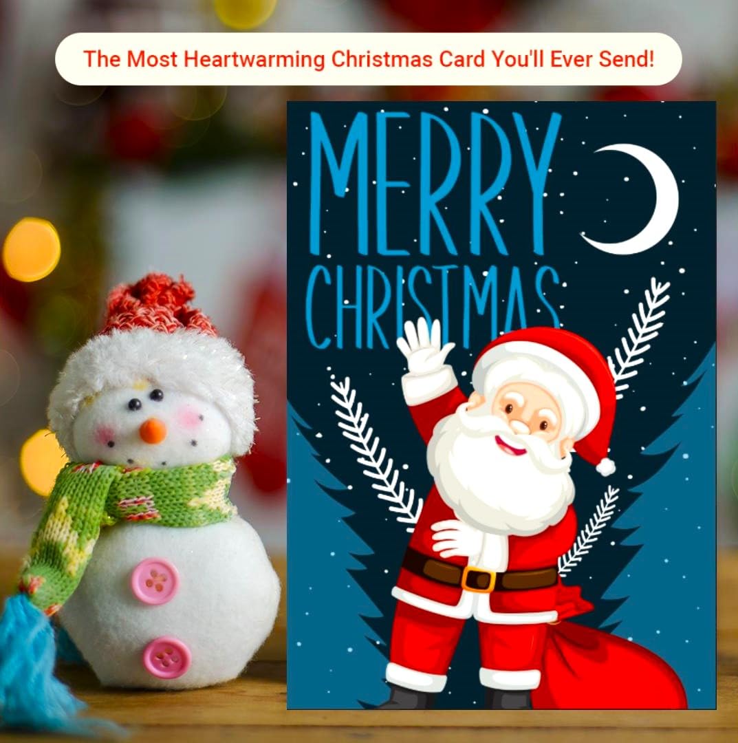 Giftinghouse Christmas Cards Multipack of 24/48 Xmas Santa cards for Family, Friends, Granddaughter and Childrens | Eco-friendly seasonal greeting card for sale.