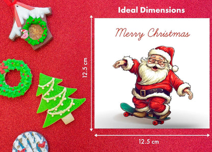 Giftinghouse Christmas Cards 2023 Pack of 12/24/48 | Multipack Xmas Funny Santa Cards for Family, Friends, Granddaughter and Childrens | Eco-friendly seasonal Greeting cards for sale.