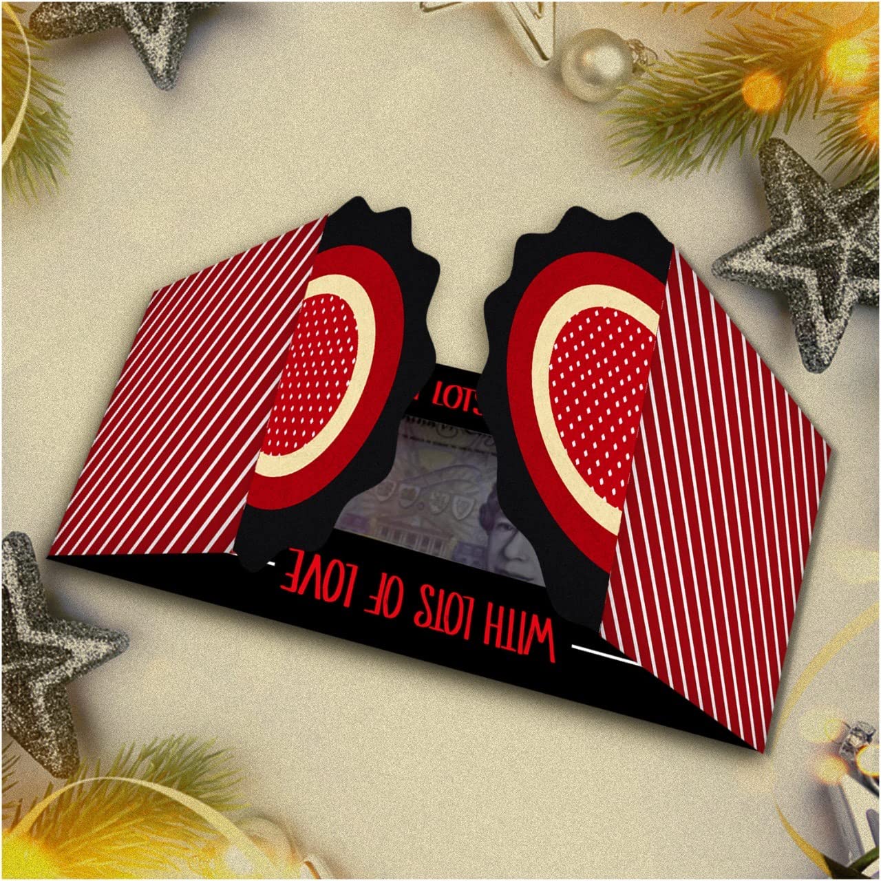 Giftinghouse Christmas Money Wallets for Cash Gifts - 4/12/24 Christmas Greeting Cards Pack with envelopes - Cash Gifts for Xmas eco-Friendly for Family, Friends, Kids and Decorations.