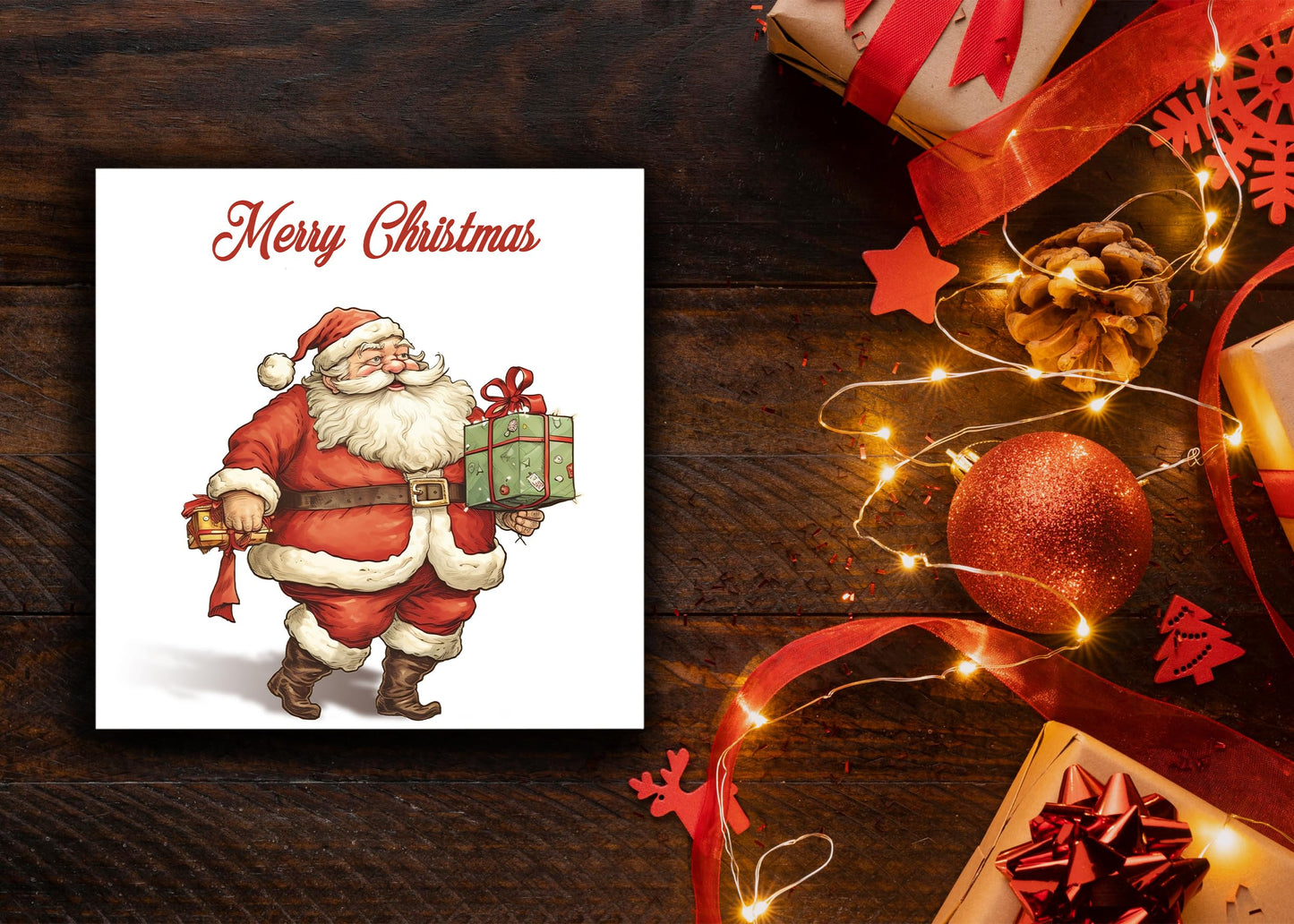 Giftinghouse Christmas Cards 2023 Pack of 12/24/48 | Multipack Xmas Funny Santa Cards for Family, Friends, Granddaughter and Childrens | Eco-friendly seasonal Greeting cards for sale.