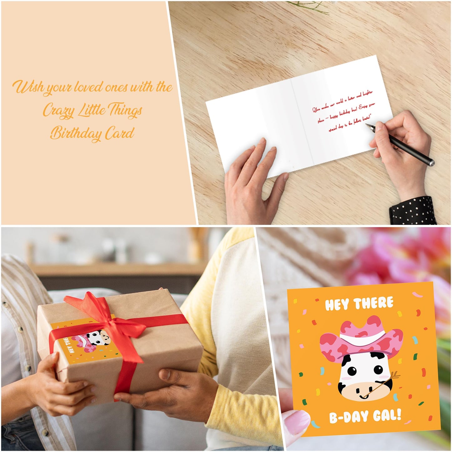 Birthday Card Girl With Elegant Wax Seal and Envelope - Blank Inside | Eco-Friendly Female Birthday Card for Women, Daughter, Sister, Friend, Her - Made in UK