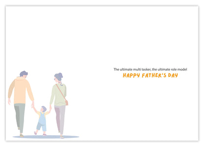 Giftinghouse Husband Fathers Day Card with Envelope, Happy Fathers Day Card From Wife - Fathers Day Card for Husband with the Message 'To The Best Dad!' - Premium Father's Card.