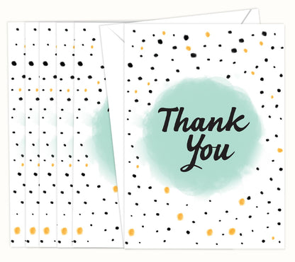 10 Thank You Cards Multipack with Envelopes - Greeting Cards for Teachers, kids - Fully recyclable and Eco-friendly cards - 300 GSM - Made in UK.