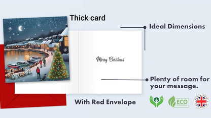 Giftinghouse Charity Christmas Cards 2024 Pack of 24 | Multipack Xmas Cards for Family, Friends with Red envelopes (24 Pack) MADE IN UK