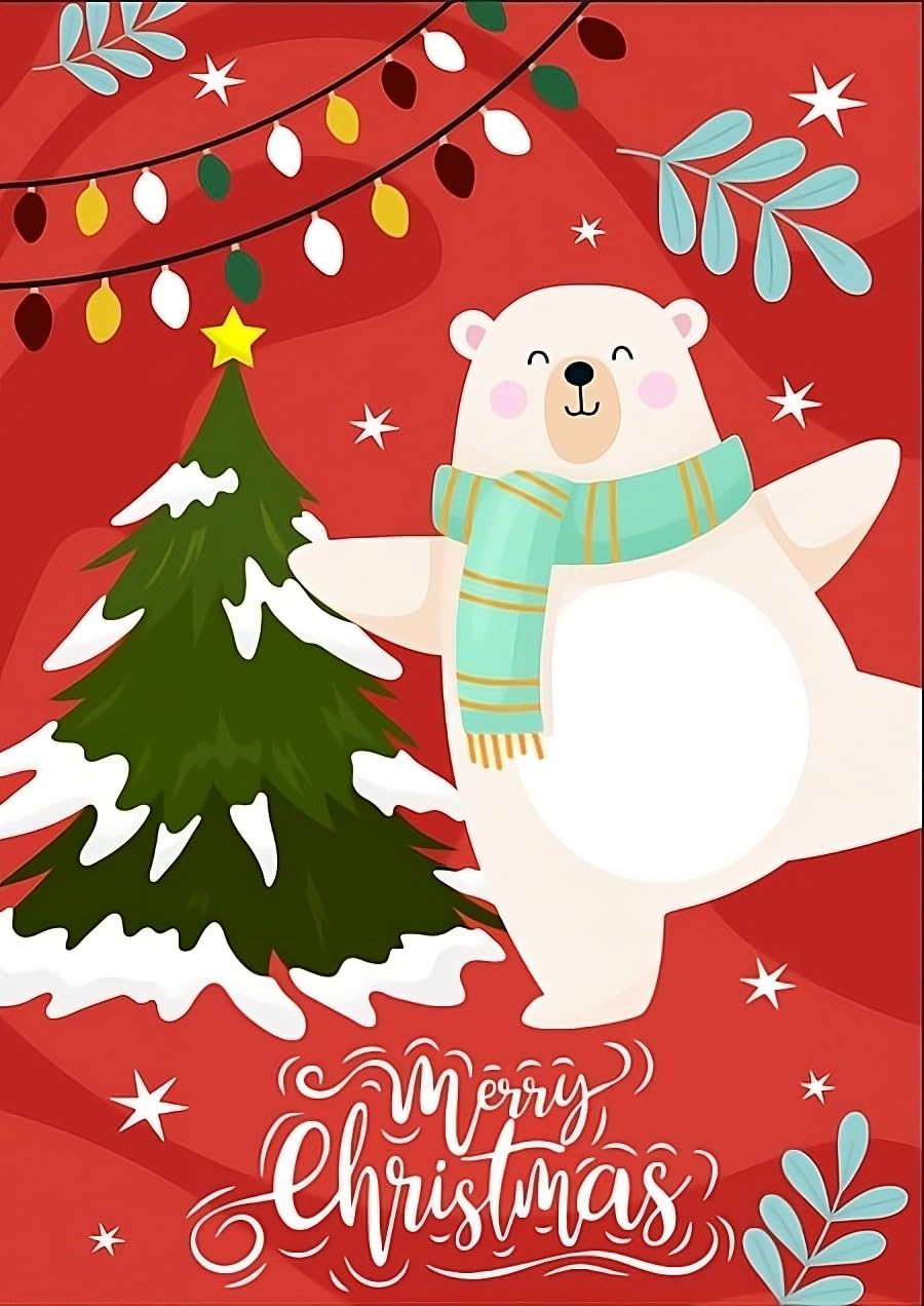 Giftinghouse Christmas Cards Multipack of 24/48 Xmas Santa cards for Family, Friends, Granddaughter and Childrens | Eco-friendly seasonal greeting card for sale.