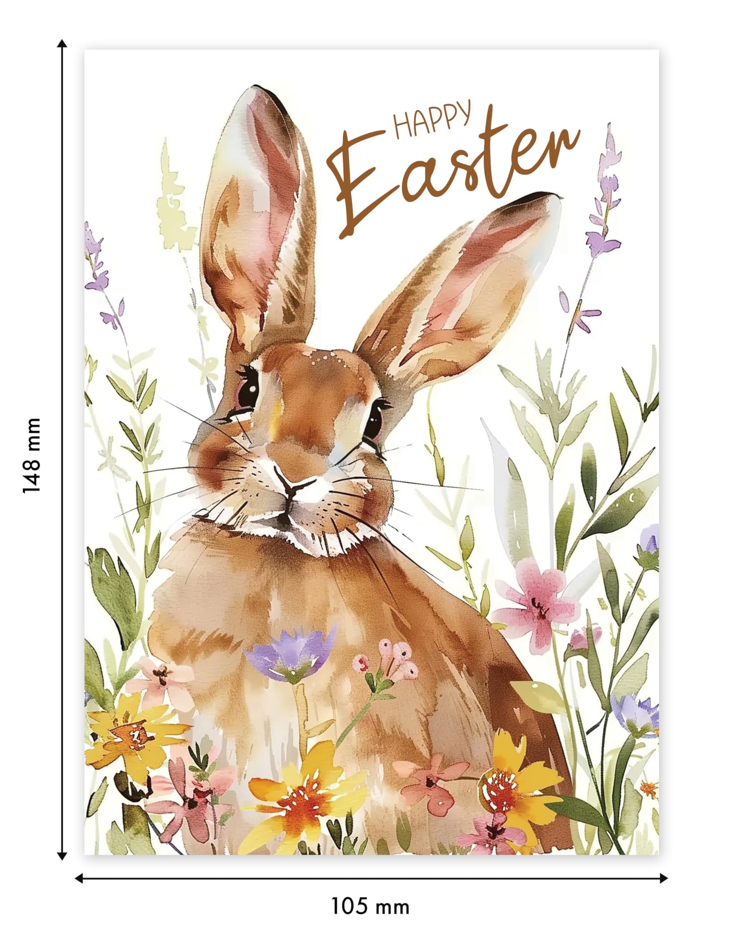Giftinghouse Easter Cards Multipack of 6 - Happy Easter Cards with Envelopes Featuring 6 Unique Mixed Designs, Eco-friendly Blank Inside Greeting Card for kids
