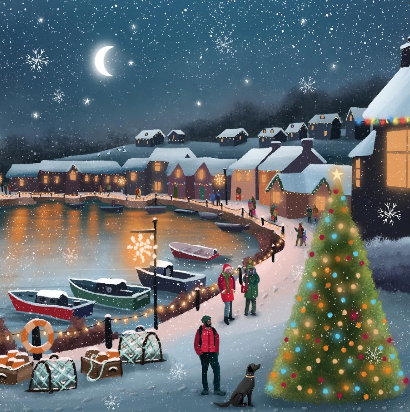 Giftinghouse Charity Christmas Cards 2024 Pack of 24 | Multipack Xmas Cards for Family, Friends with Red envelopes (24 Pack) MADE IN UK
