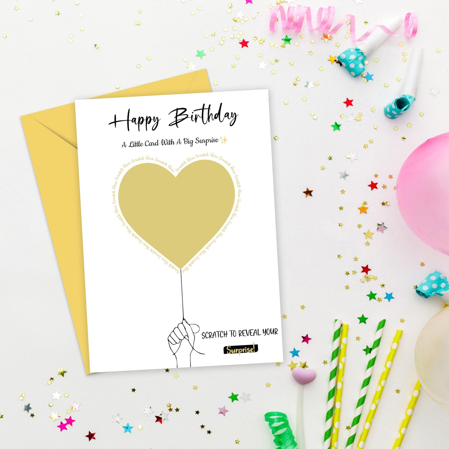 Happy Birthday Scratch Card Reveal | Personalised Scratchable Card with Scratch-off Sticker to Unveil a Surprise Gift | Birthday Scratch Card Gift Reveal | Funny Greeting Card - Made in the UK