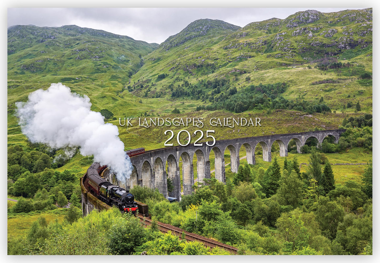 2025 Calendar - UK Landscapes Wall Calendar 2025 UK, A4 Month-to-View (Jan 2025 - Dec 2025) - Eco-Friendly, A3 When Open, Made in the UK