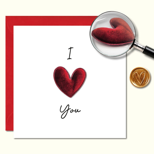 Giftinghouse 3d Valentines Card with Luxury Wax Seal and Envelope - Valentine's Day Cards for husband, wife, him, girlfriend, boyfriend - Anniversary card I love you - Eco-friendly