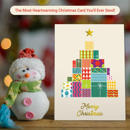 Christmas Cards Pack of 36 – Gold Foil Luxury Christmas Cards 2024 – Featuring 6 Stunning Designs (10 x 15cm) – Xmas Cards Multipack for Family & Friends - Made in the UK