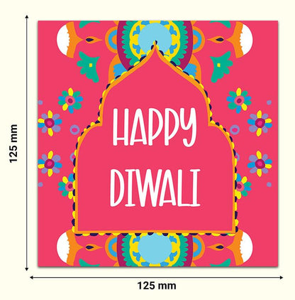 Giftinghouse Premium Diwali Cards 8/16 Multipack with Envelopes - Happy Diwali Cards – Eco-friendly Greeting Cards with Red Envelopes for decorations, family, friends