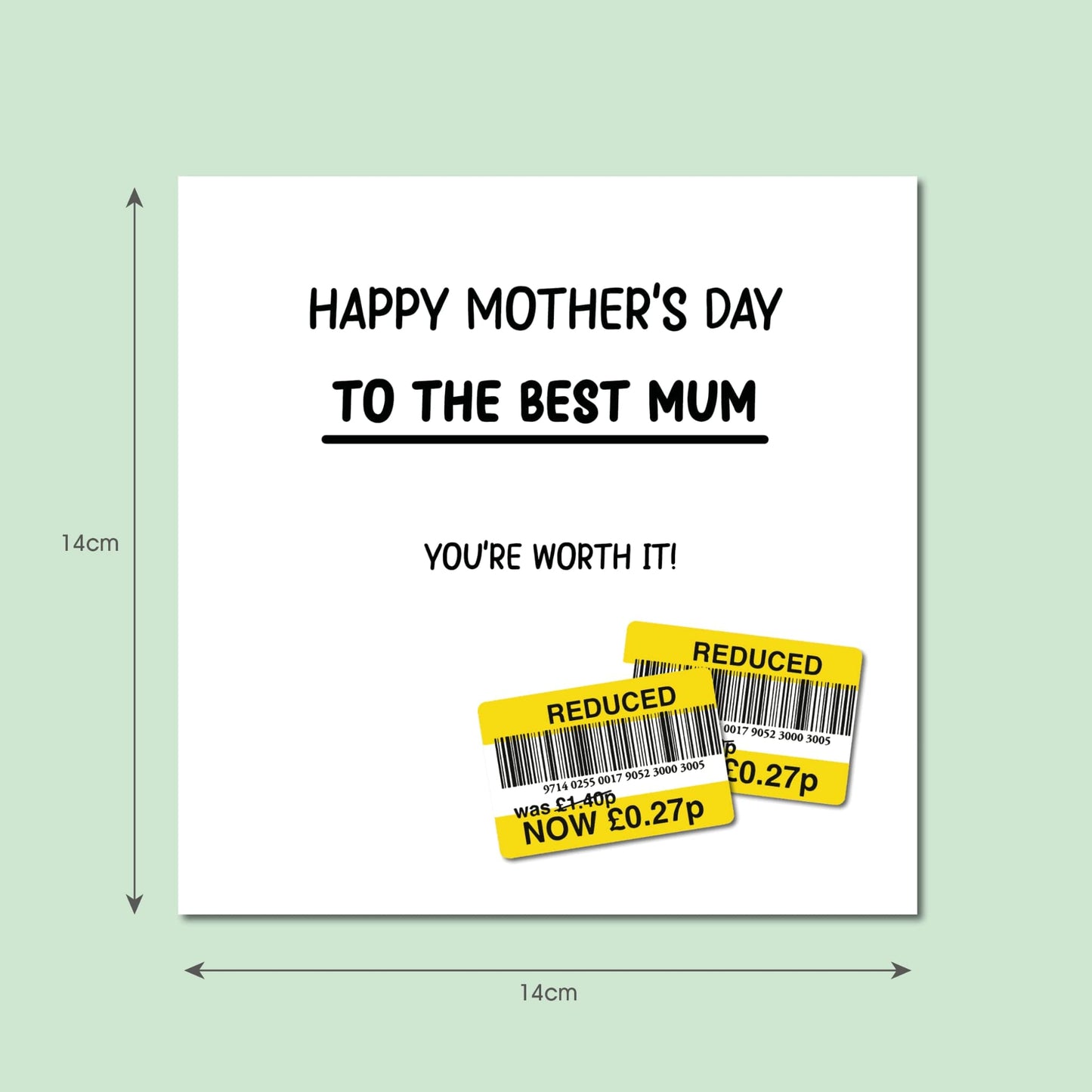 Giftinghouse Funny Mothers Day cards for mum - Rude Mother’s Day card from daughter, son - Luxury Eco-friendly Greeting card for presents