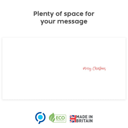 Cute Hedgehog Christmas Cards Designs Multipack of 24  Greeting card for Family Kids & Friends - Made in the UK