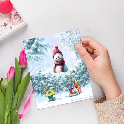 Giftinghouse 16 Christmas Cards Multipack 2025 – Santa & Snowman Xmas Cards Pack – 15 x 10 cm – Festive Greeting Cards for Family, Kids & Friends – Made in the UK