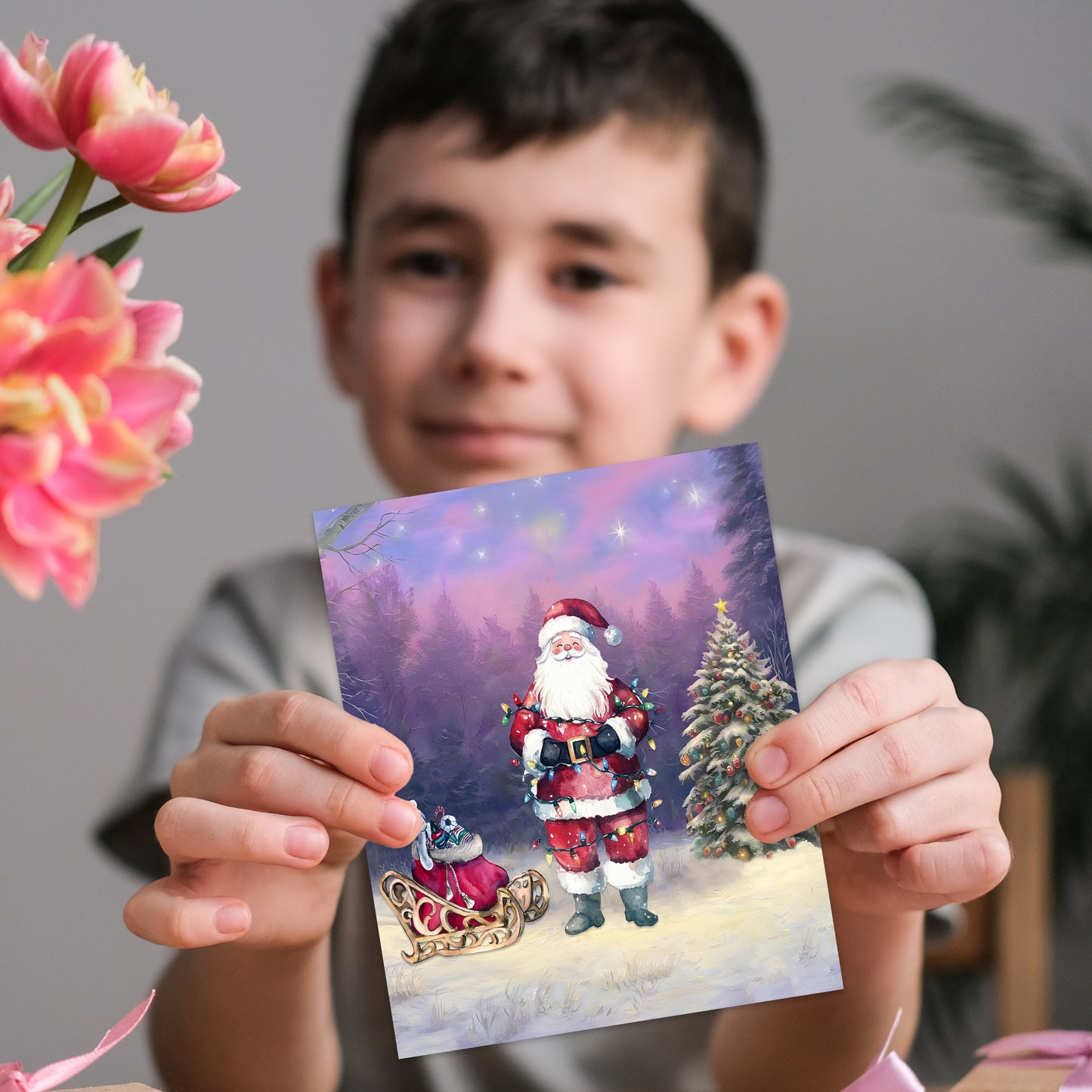 Giftinghouse 16 Christmas Cards Multipack 2025 – Santa & Snowman Xmas Cards Pack – 15 x 10 cm – Festive Greeting Cards for Family, Kids & Friends – Made in the UK