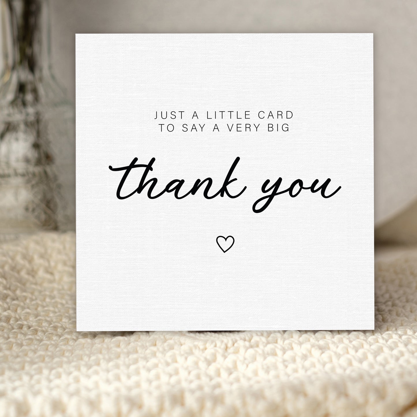 Giftinghouse 24 Thank You Cards Pack with Gold Foil Stickers and Kraft Envelopes, 12.5 x 12.5 cm – Blank Inside – Ideal for Teachers, Weddings, Kids, Christmas – Made in the UK