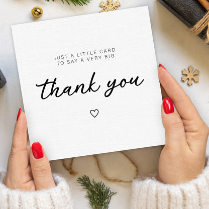 Giftinghouse 24 Thank You Cards Pack with Gold Foil Stickers and Kraft Envelopes, 12.5 x 12.5 cm – Blank Inside – Ideal for Teachers, Weddings, Kids, Christmas – Made in the UK