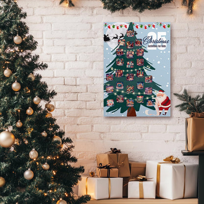 25 Fun Christmas Activities for Kids - A2 Size Christmas Scratch Off Poster for Kids - Perfect Christmas Eve Activities to Do with Kids - Christmas Gifts for Kids, Boys and Girls - Made in The UK