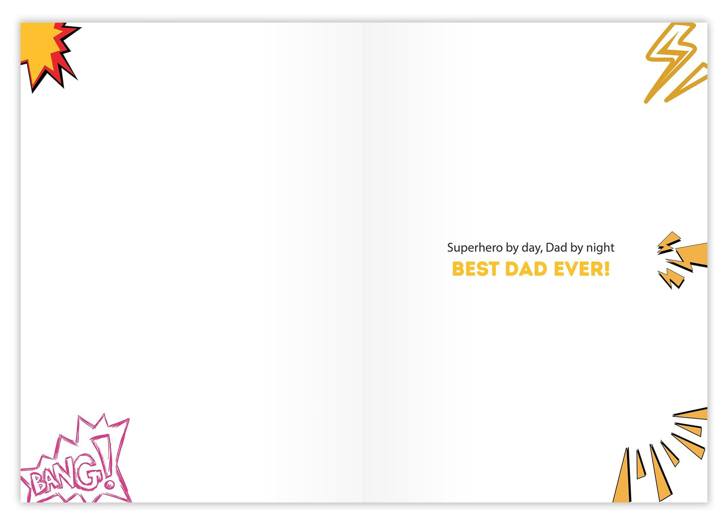 Giftinghouse Father's Day Card with Envelope, Happy Fathers Day Card From Son, Daughter - You're My Super Hero - Made in the UK