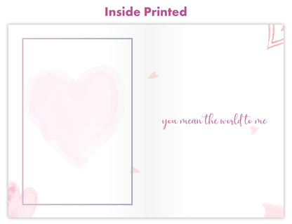 Anniversary Card for Wife with Envelope - Traditional Design Wife Anniversary Card, Eco-friendly - Perfect Wedding Greeting card for Her - Made in the UK