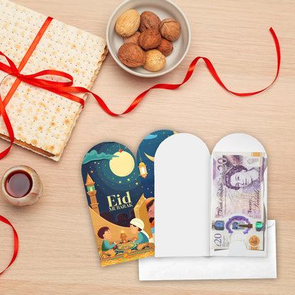 Giftinghouse Eid Money Envelopes 6/12/18 Pack - Eid Mubarak Cards – Happy Eid Mubarak Money Envelopes Featuring 6 Unique Designs, Perfect Eid Money Wallets for Kids, Eid Cards Multipack