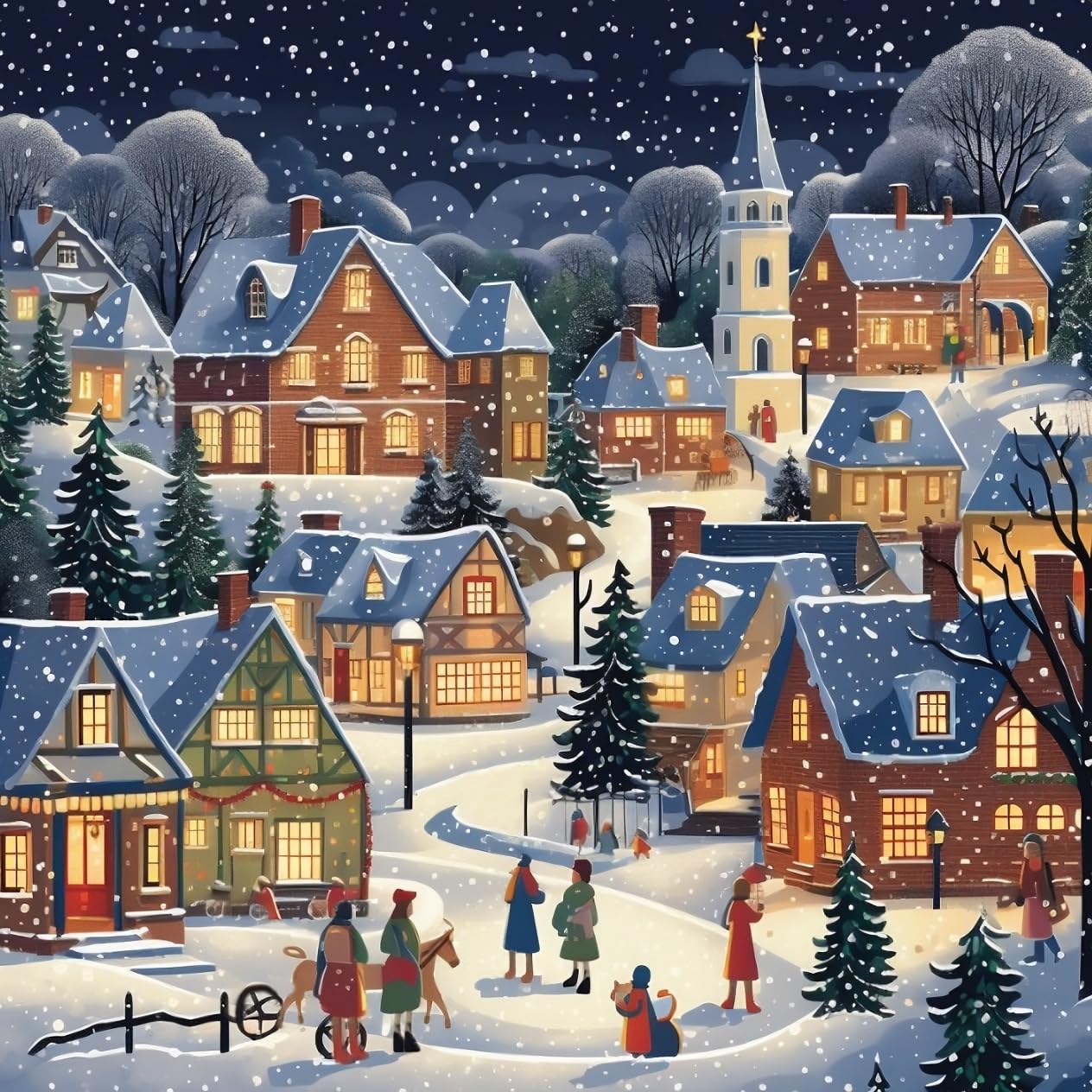 Giftinghouse Charity Christmas Cards 2024 Pack of 24 | Multipack Xmas Cards for Family, Friends with Red envelopes (24 Pack) MADE IN UK