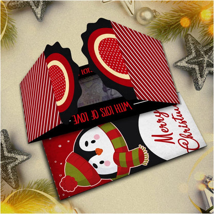Giftinghouse Christmas Money Wallets for Cash Gifts - 4/12/24 Christmas Greeting Cards Pack with envelopes - Cash Gifts for Xmas eco-Friendly for Family, Friends, Kids and Decorations.