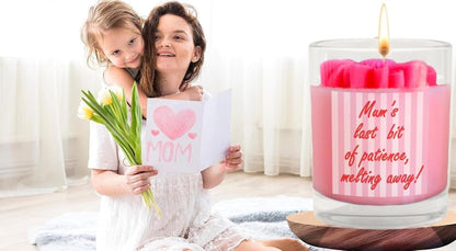 Mothers Day Candles Gifts for Mum from Daughter or Son – Lavender Lush Soy Scented Candle with Humorous Message – Thoughtful Birthday, Christmas, or Mother’s Day Gift – Present for Mum Birthday Gifts