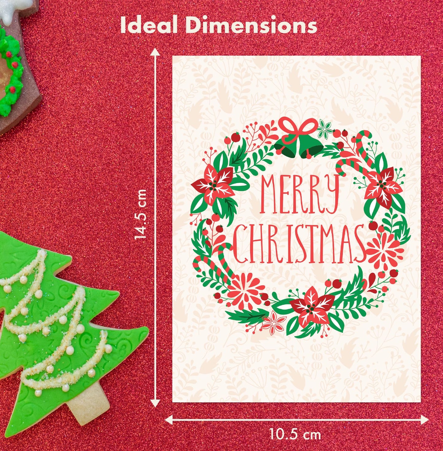Charity Christmas Cards 2024 - Xmas Cards Pack of 24/48 Vintage Christmas Cards - Christmas Cards Multipack for family members and friends - MADE IN UK (24 CARDS)