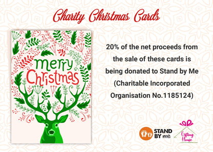 Charity Christmas Cards 2024 - Xmas Cards Pack of 24/48 Vintage Christmas Cards - Christmas Cards Multipack for family members and friends - MADE IN UK (24 CARDS)