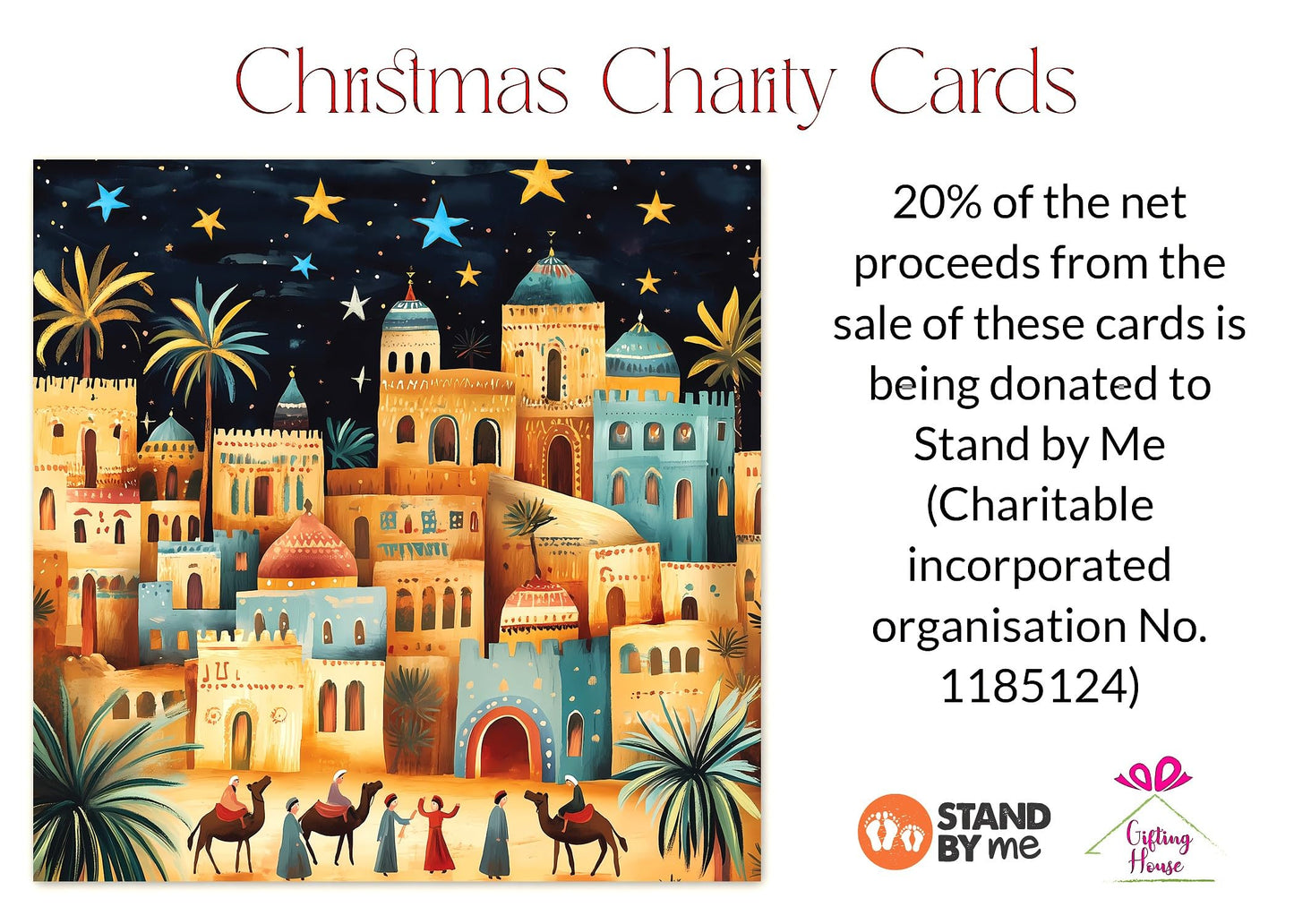 Pack of 16 Charity Christmas Cards 2024 with Envelopes - Religious Luxury Christmas Cards Multipack, Xmas Cards Featuring 4 Unique Nativity Scenes (125 x 125 mm) - Greeting cards for Family & Friends