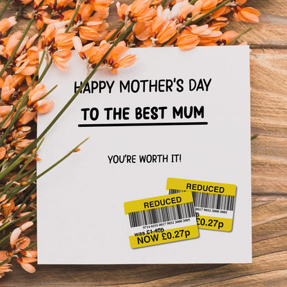 Giftinghouse Funny Mothers Day cards for mum - Rude Mother’s Day card from daughter, son - Luxury Eco-friendly Greeting card for presents