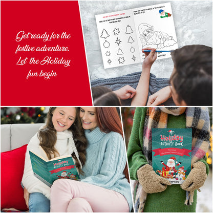 Christmas Activity Book for Kids with Fun Colouring Pages - A Children’s Christmas Activity Colouring Book with Fun Mazes, Puzzles, Cookie Decorating, Games, Colouring Pages and Santa’s Special Notes