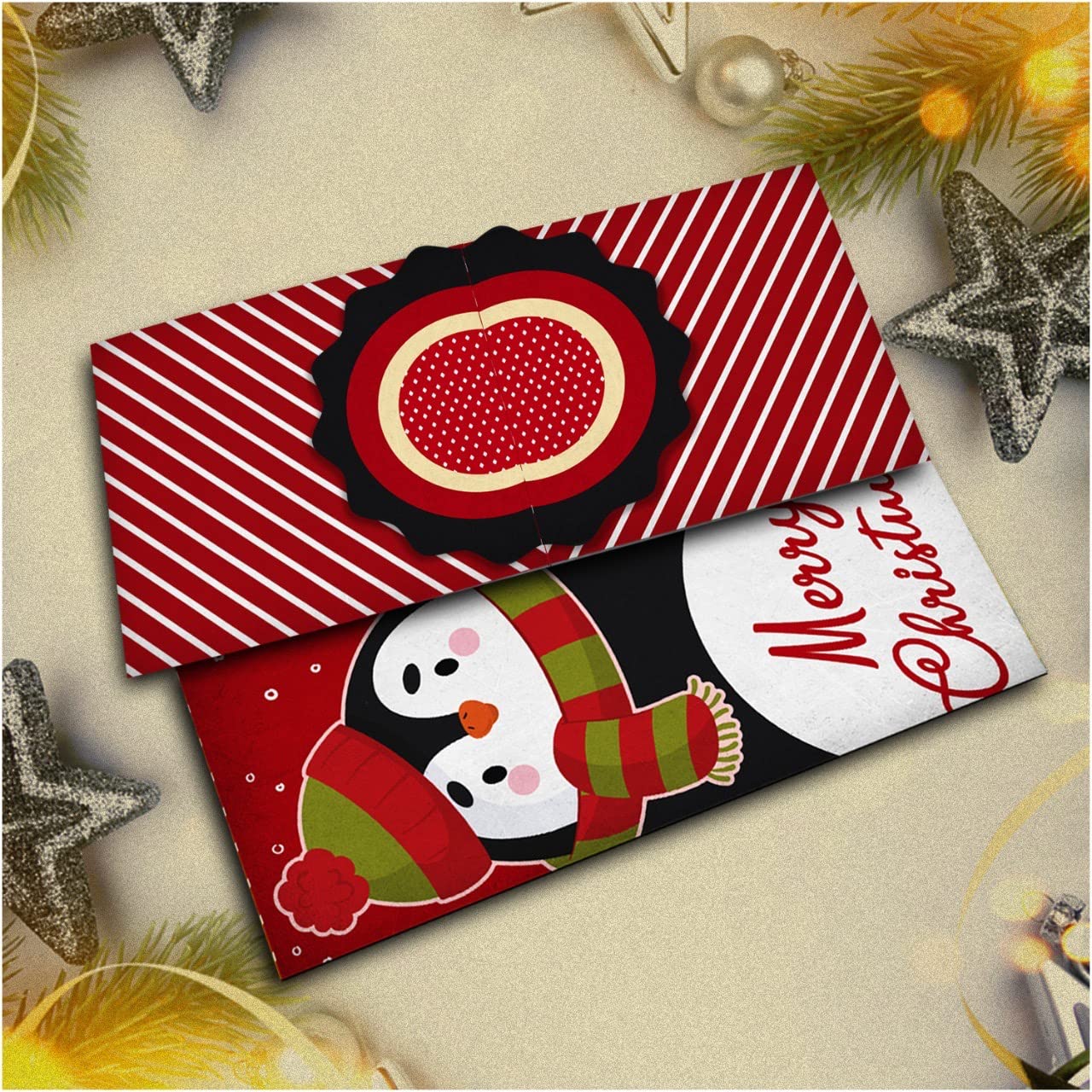 Giftinghouse Christmas Money Wallets for Cash Gifts - 4/12/24 Christmas Greeting Cards Pack with envelopes - Cash Gifts for Xmas eco-Friendly for Family, Friends, Kids and Decorations.